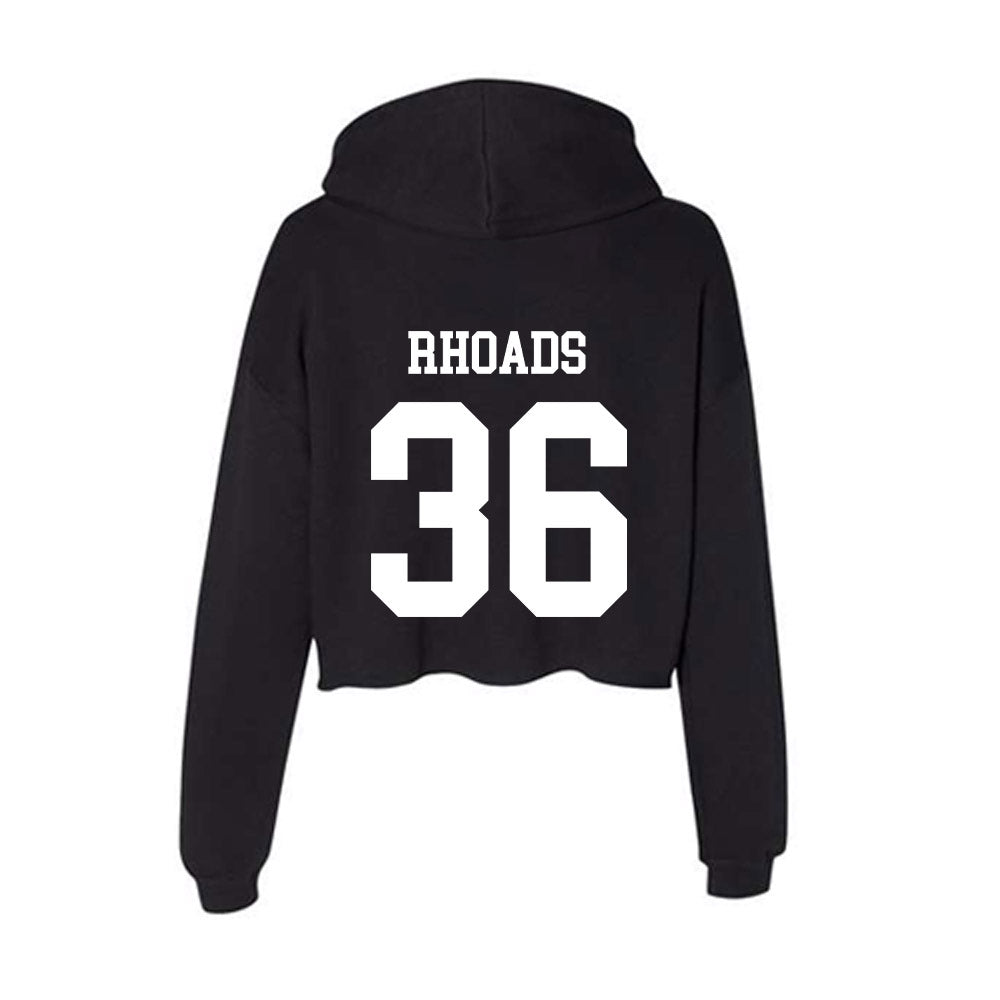 UNC Charlotte - NCAA Football : Brady Rhoads - Women's Crop Fleece Hoodie-1