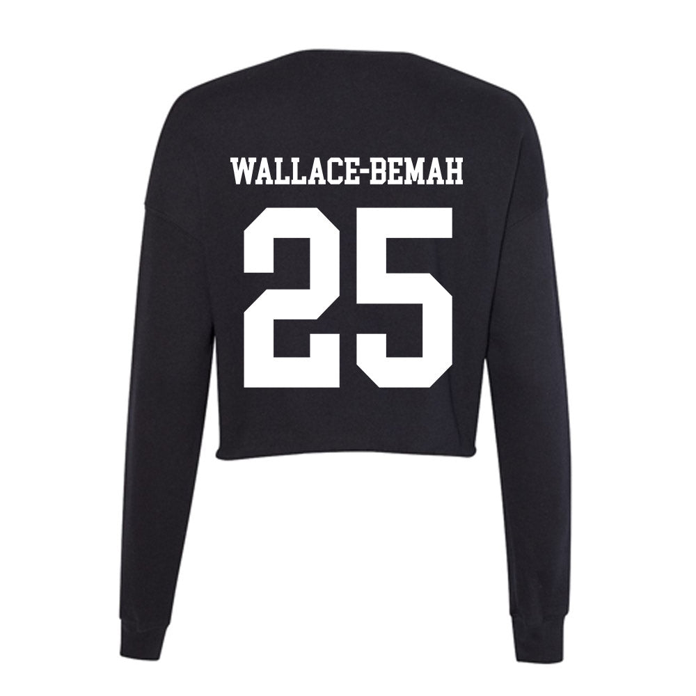 UNC Charlotte - NCAA Football : Prince Wallace-Bemah - Women's Cropped Crew Fleece-1