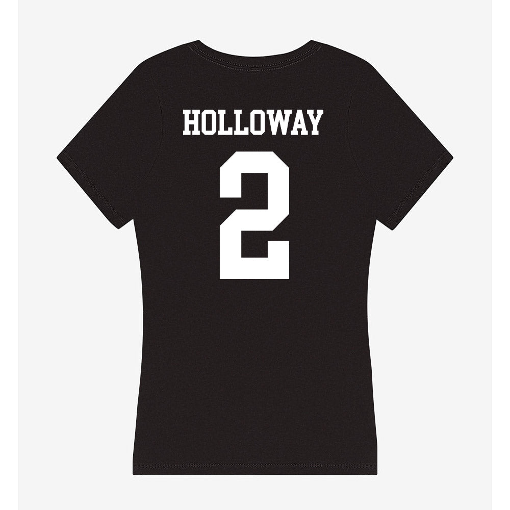 UNC Charlotte - NCAA Men's Soccer : Xavier Holloway - Women's V-Neck T-Shirt-1