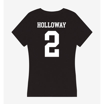 UNC Charlotte - NCAA Men's Soccer : Xavier Holloway - Women's V-Neck T-Shirt-1