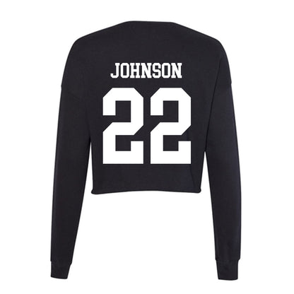 OKBU - NCAA Softball : zoey johnson - Women's Cropped Crew Fleece-1