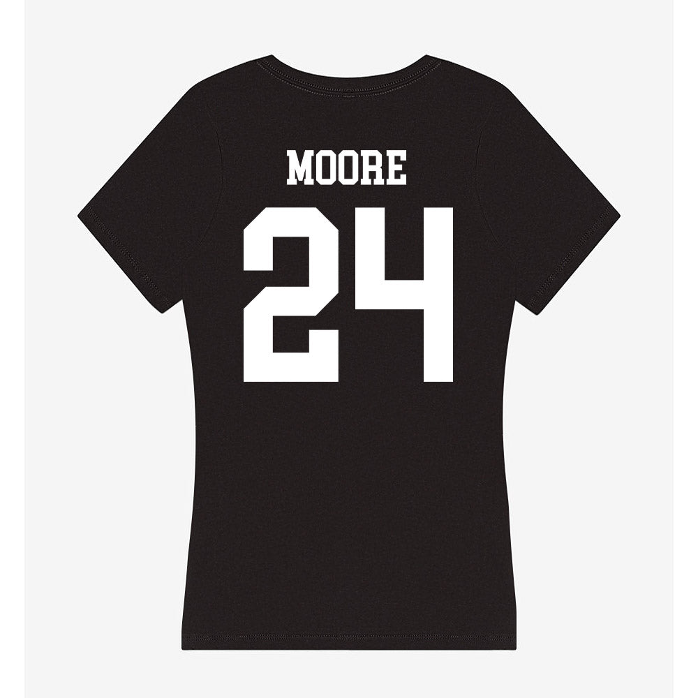 OKBU - NCAA Football : EJ Moore - Women's V-Neck T-Shirt-1