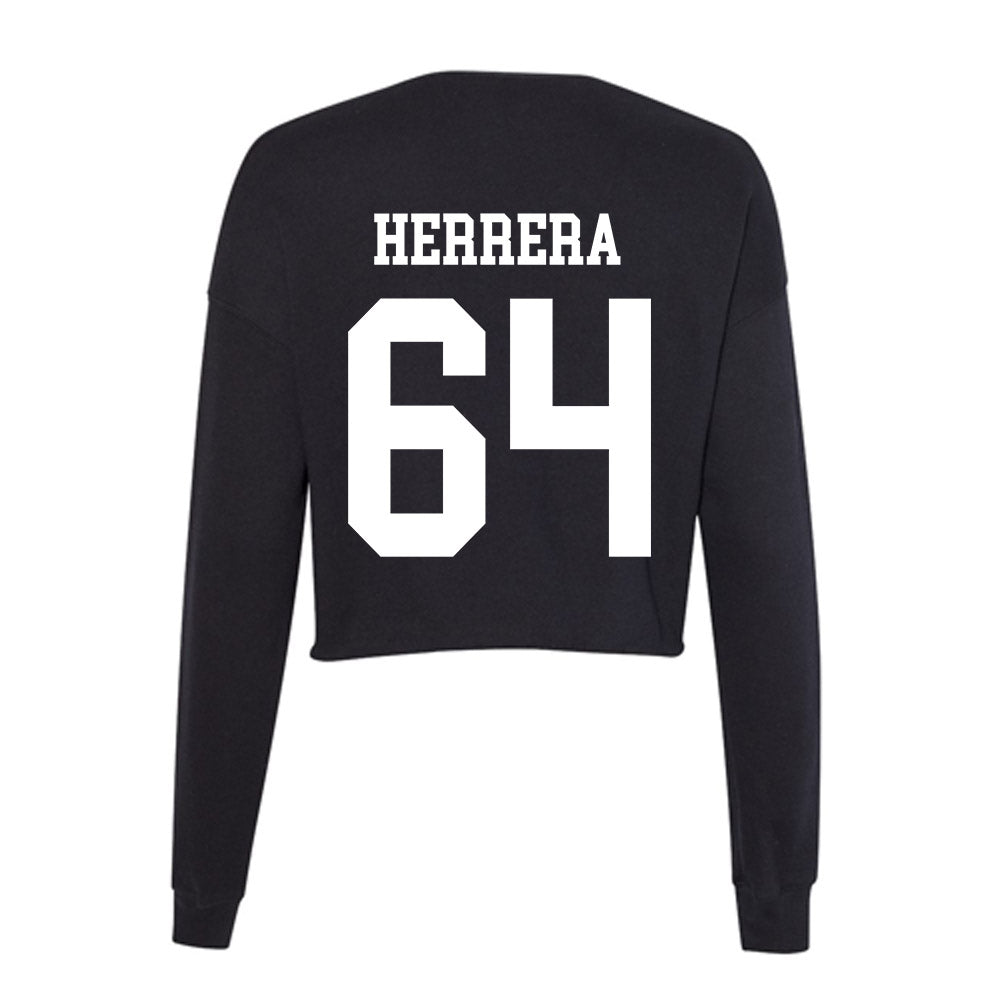 OKBU - NCAA Football : Marco Herrera - Women's Cropped Crew Fleece-1