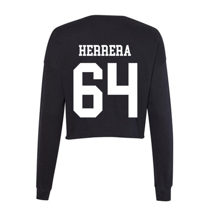 OKBU - NCAA Football : Marco Herrera - Women's Cropped Crew Fleece-1