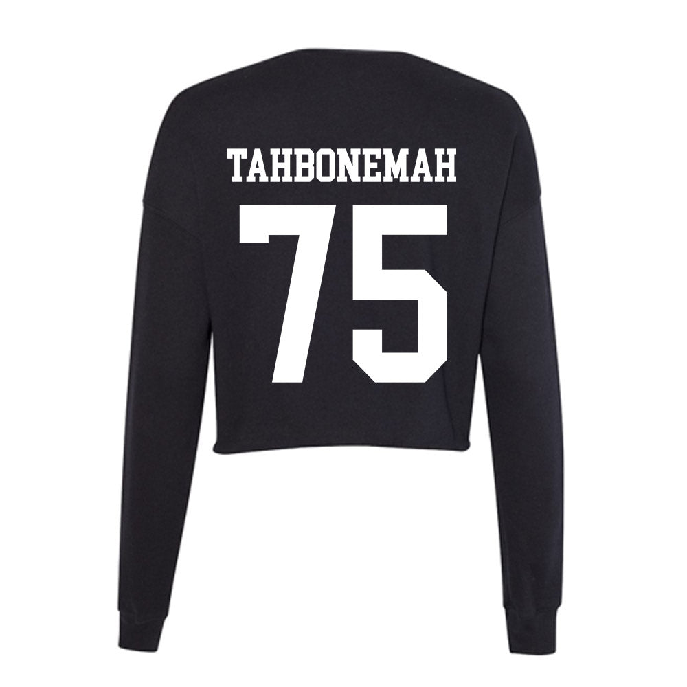 OKBU - NCAA Football : Caden Tahbonemah - Women's Cropped Crew Fleece-1