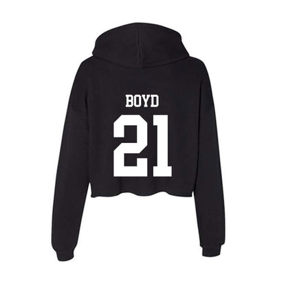 OKBU - NCAA Football : Caden Boyd - Women's Crop Fleece Hoodie-1