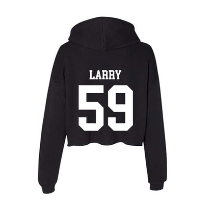 OKBU - NCAA Football : Sean Larry - Women's Crop Fleece Hoodie-1