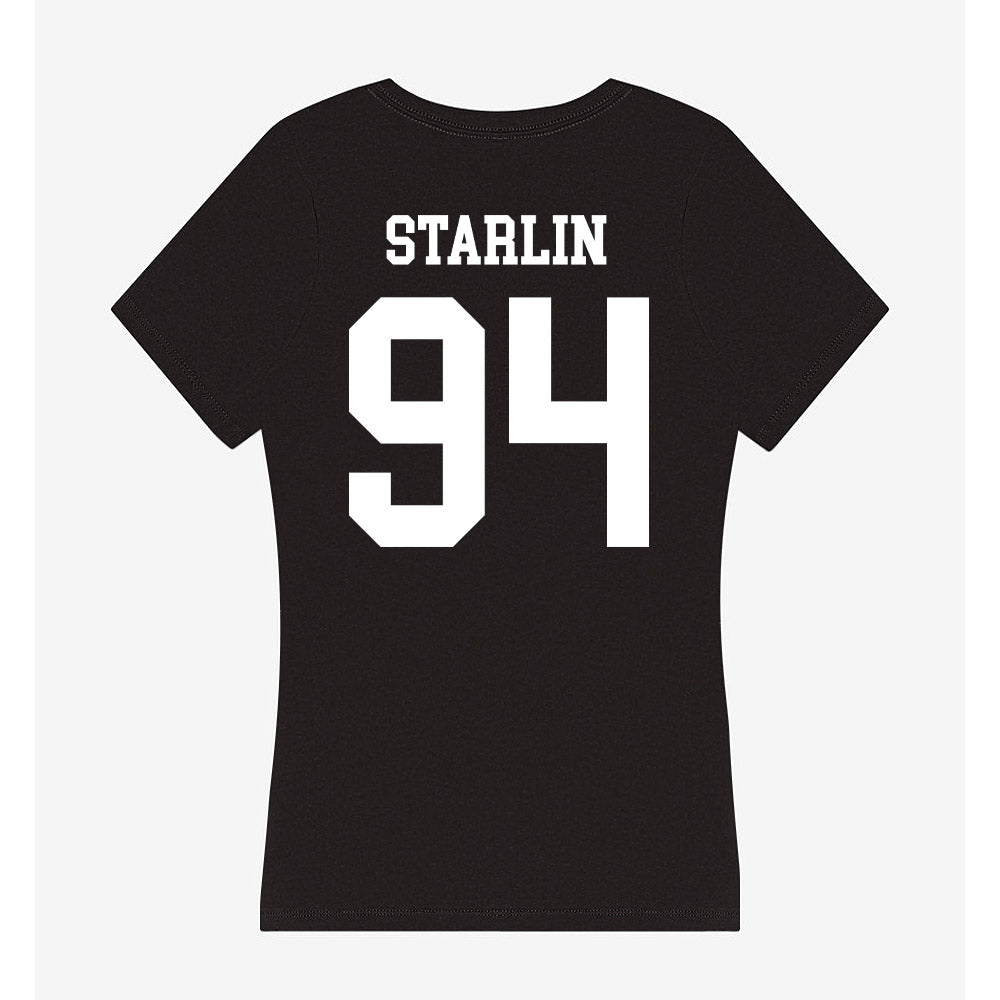 OKBU - NCAA Football : Bryce Starlin - Women's V-Neck T-Shirt-1