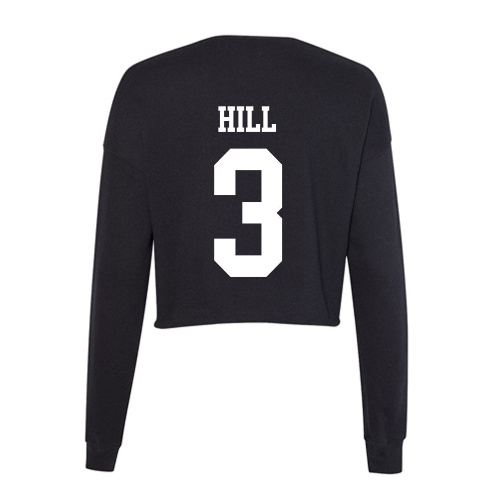 OKBU - NCAA Baseball : Isaac Hill - Women's Cropped Crew Fleece-1