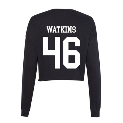 OKBU - NCAA Football : Luke Watkins - Women's Cropped Crew Fleece-1