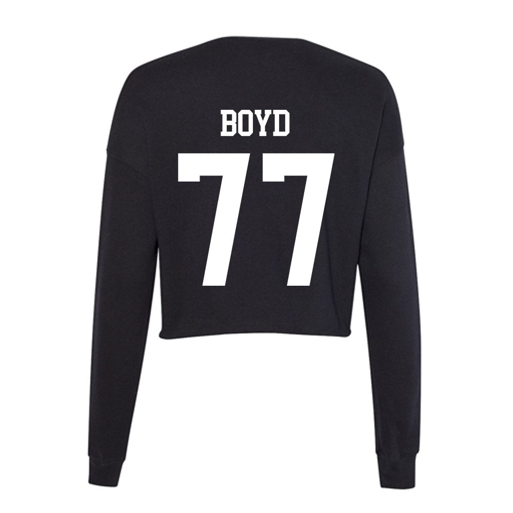 OKBU - NCAA Football : Carter Boyd - Women's Cropped Crew Fleece-1