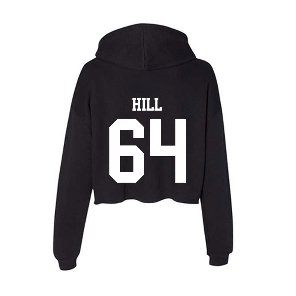 OKBU - NCAA Football : Graham Hill - Women's Crop Fleece Hoodie-1