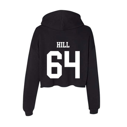 OKBU - NCAA Football : Graham Hill - Women's Crop Fleece Hoodie-1