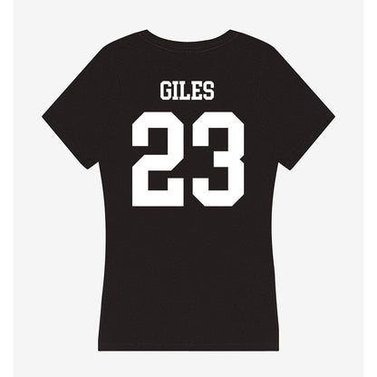 OKBU - NCAA Football : Caleb Giles - Women's V-Neck T-Shirt-1