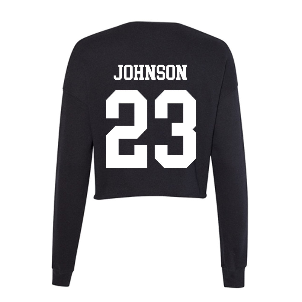 OKBU - NCAA Baseball : Quinn Johnson - Women's Cropped Crew Fleece-1