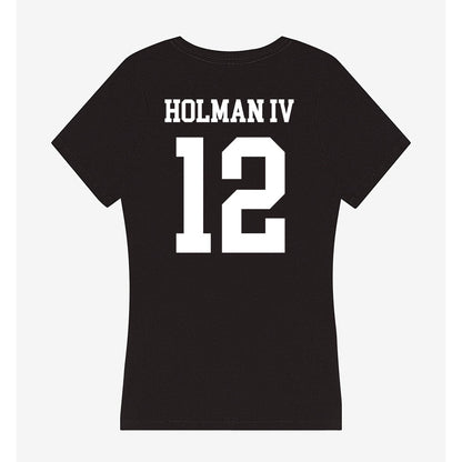 OKBU - NCAA Football : Robert Lee Holman IV - Women's V-Neck T-Shirt-1
