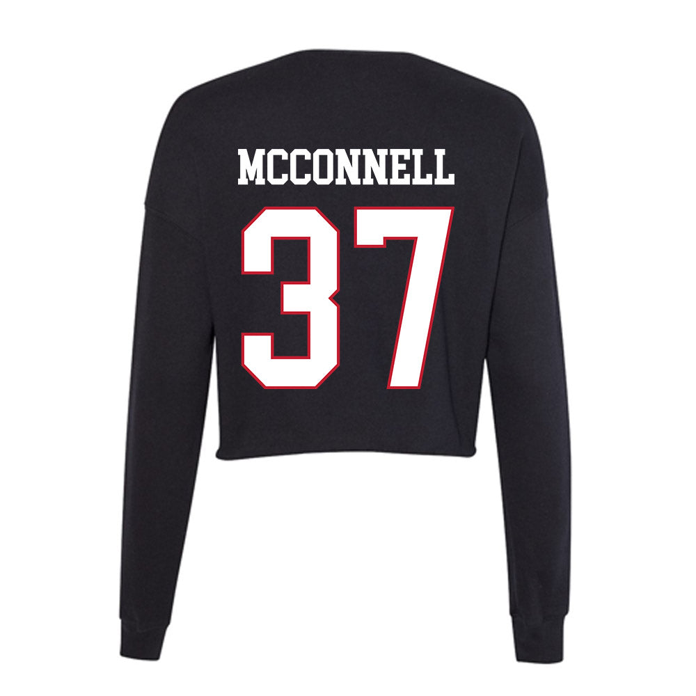 Miami of Ohio - NCAA Football : Vito McConnell - Women's Cropped Crew Fleece-1