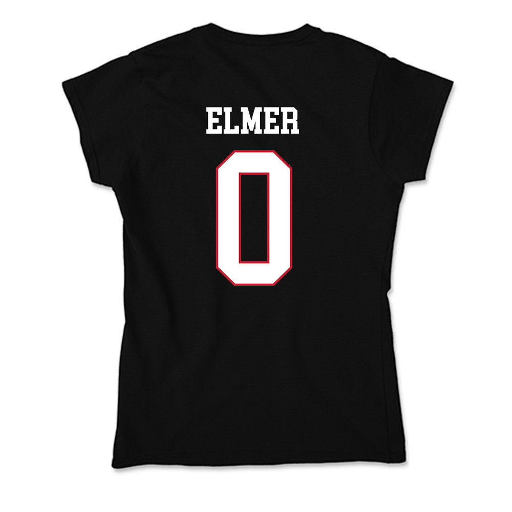 Miami of Ohio - NCAA Men's Basketball : Eian Elmer - Soft Style Women’s T-Shirt-1