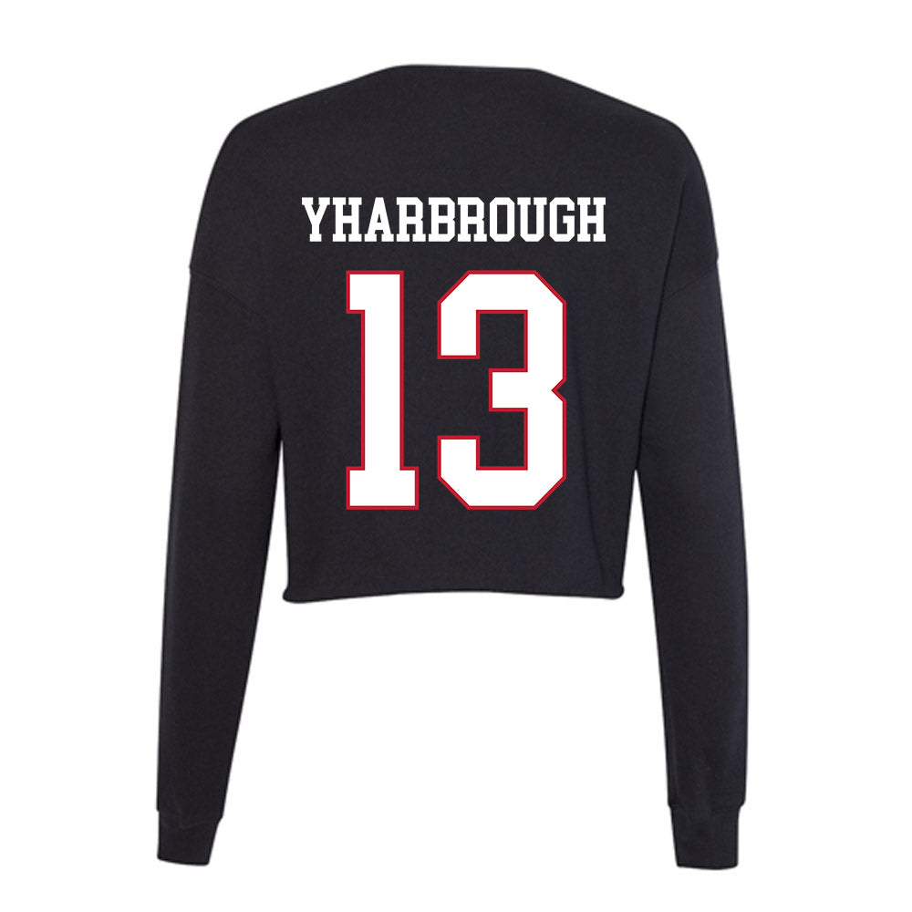 Miami of Ohio - NCAA Football : Desmon Yharbrough - Women's Cropped Crew Fleece-1