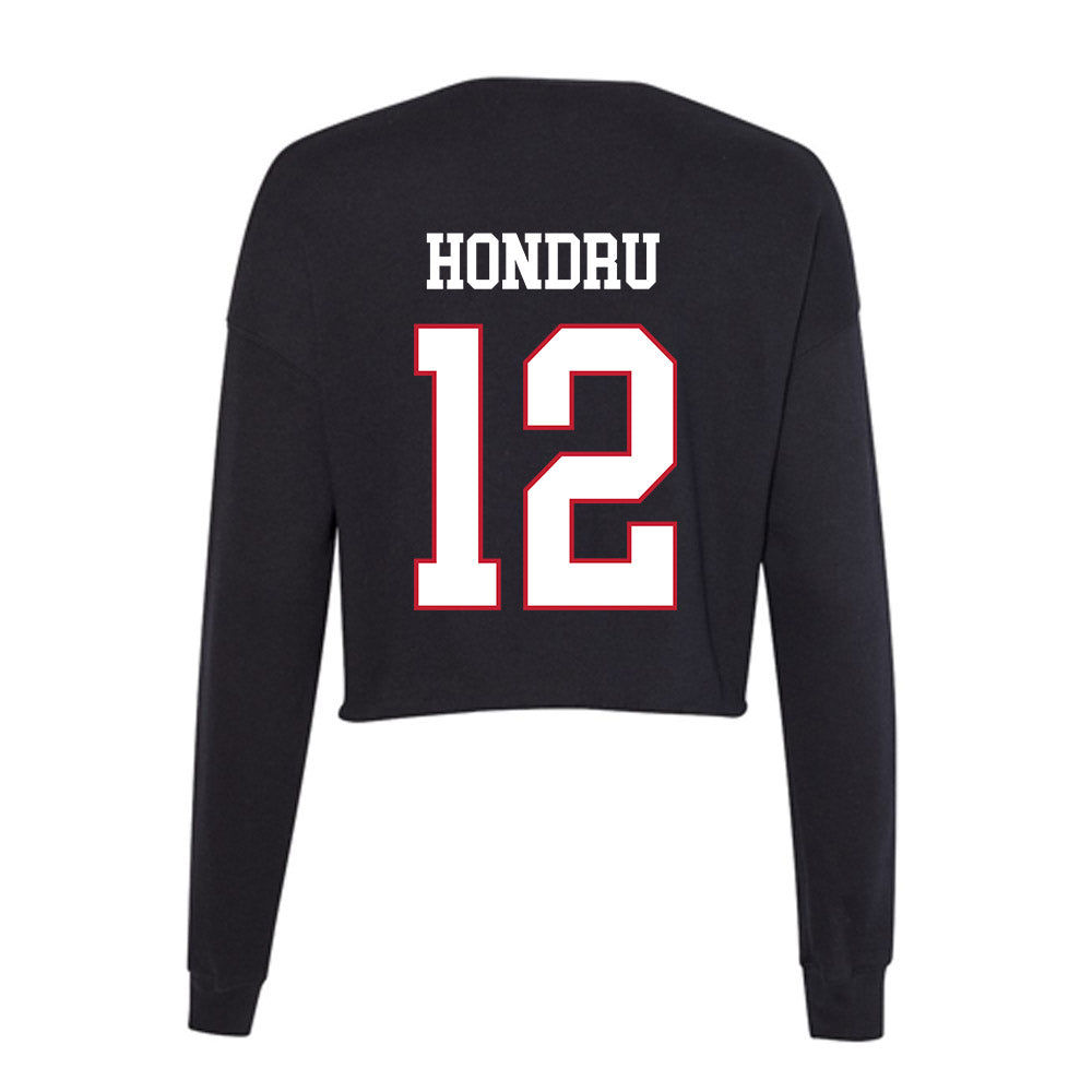 Miami of Ohio - NCAA Football : Corban Hondru - Women's Cropped Crew Fleece-1