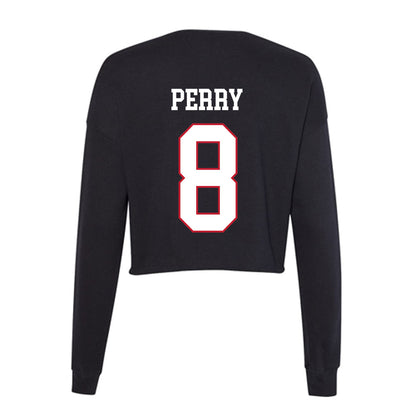 Miami of Ohio - NCAA Football : Kam Perry - Women's Cropped Crew Fleece-1