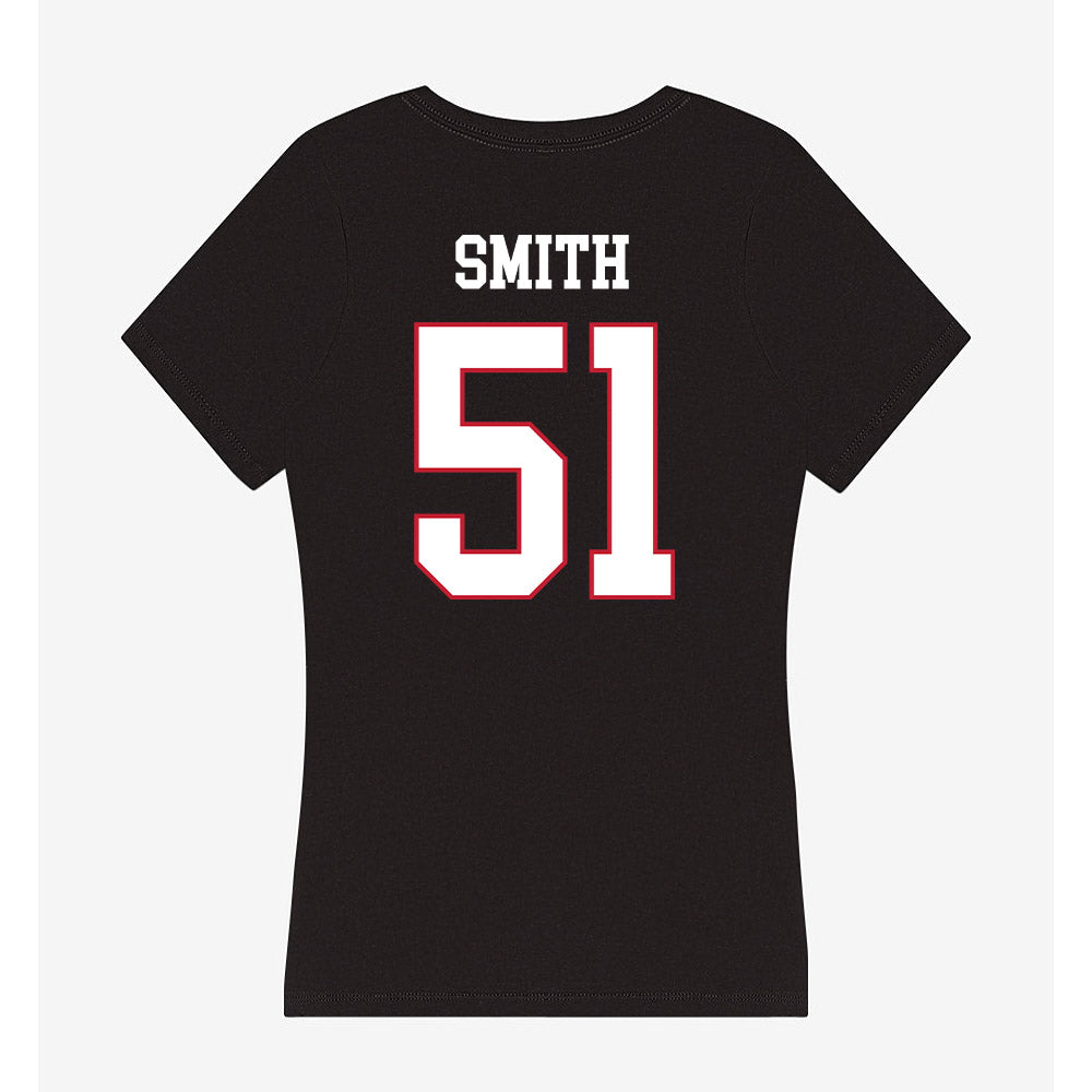 Miami of Ohio - NCAA Football : Eric Smith - Women's V-Neck T-Shirt-1