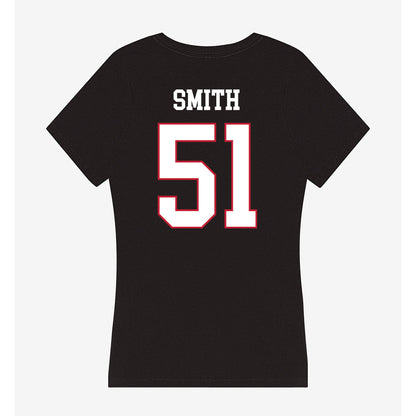 Miami of Ohio - NCAA Football : Eric Smith - Women's V-Neck T-Shirt-1