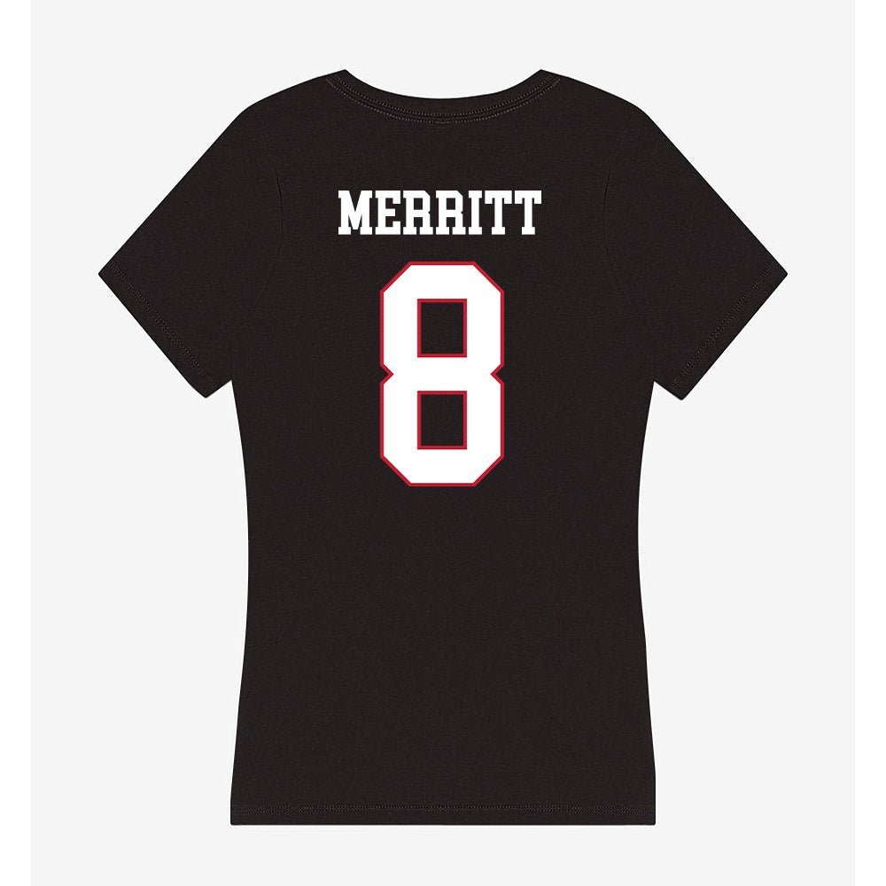 Miami of Ohio - NCAA Softball : Holly Merritt - Women's V-Neck T-Shirt-1