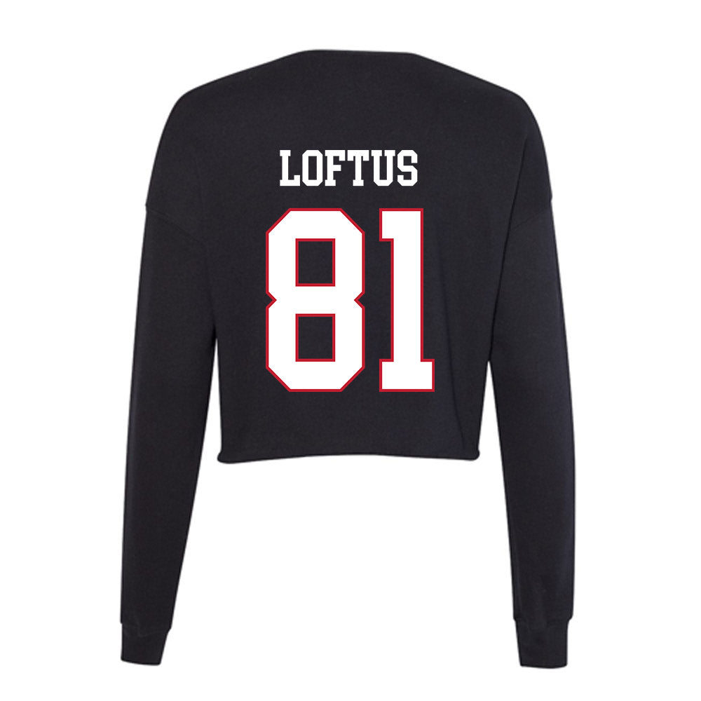 Miami of Ohio - NCAA Football : Brendan Loftus - Women's Cropped Crew Fleece-1