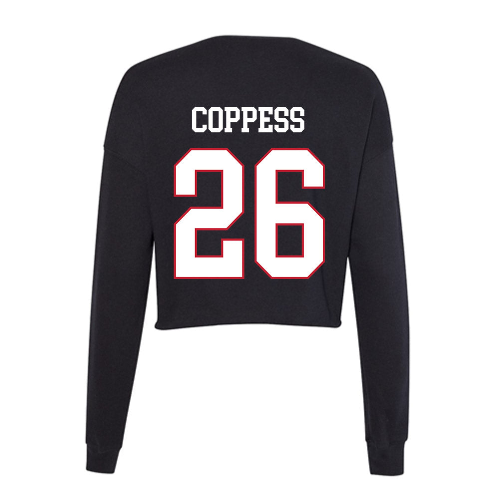 Miami of Ohio - NCAA Football : Eli Coppess - Women's Cropped Crew Fleece-1