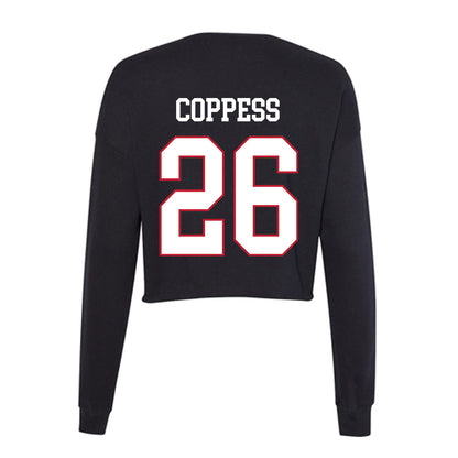 Miami of Ohio - NCAA Football : Eli Coppess - Women's Cropped Crew Fleece-1
