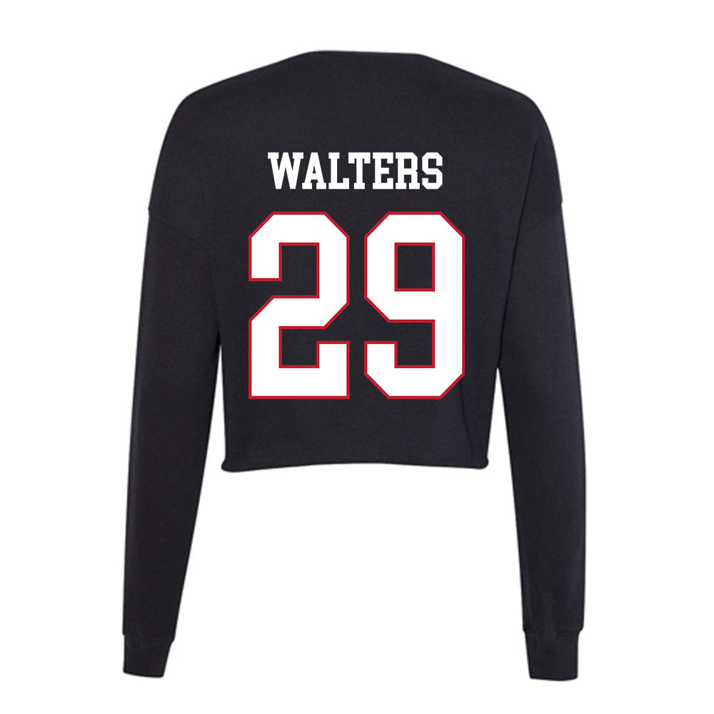 Miami of Ohio - NCAA Football : Silas Walters - Women's Cropped Crew Fleece-1