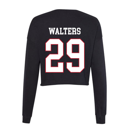 Miami of Ohio - NCAA Football : Silas Walters - Women's Cropped Crew Fleece-1