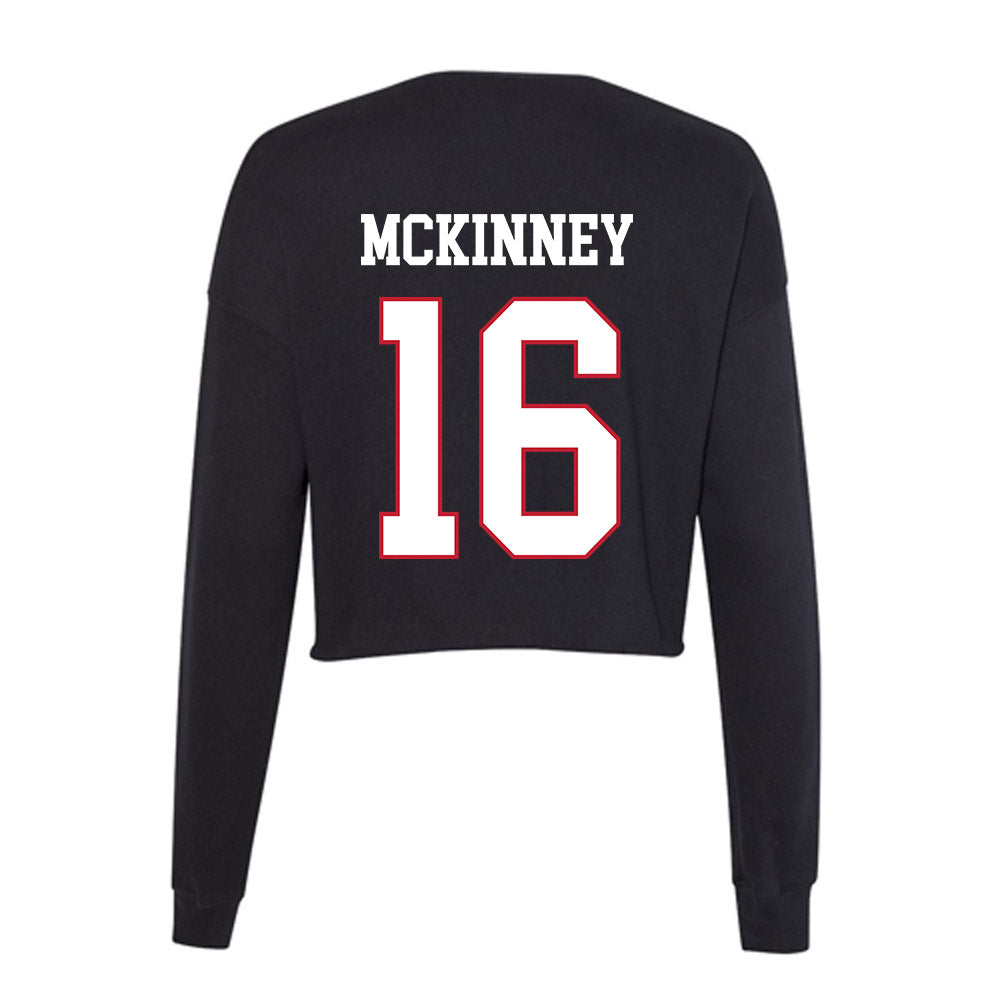 Miami of Ohio - NCAA Football : Christian McKinney - Women's Cropped Crew Fleece-1