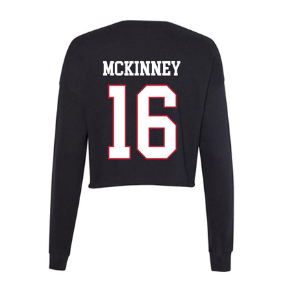 Miami of Ohio - NCAA Football : Christian McKinney - Women's Cropped Crew Fleece-1