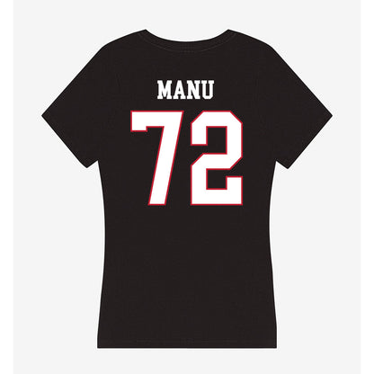 Miami of Ohio - NCAA Football : Kris Manu - Women's V-Neck T-Shirt-1
