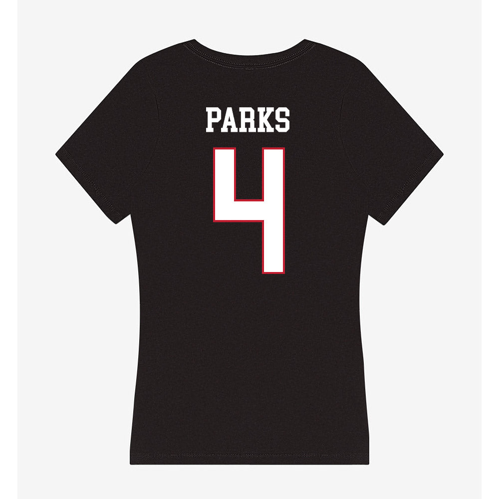 Miami of Ohio - NCAA Softball : Chloe Parks - Women's V-Neck T-Shirt-1