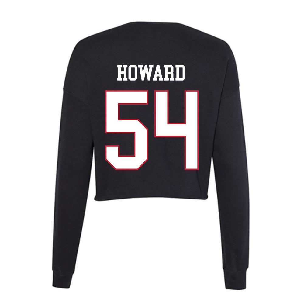 Miami of Ohio - NCAA Football : Aiden Howard - Women's Cropped Crew Fleece-1