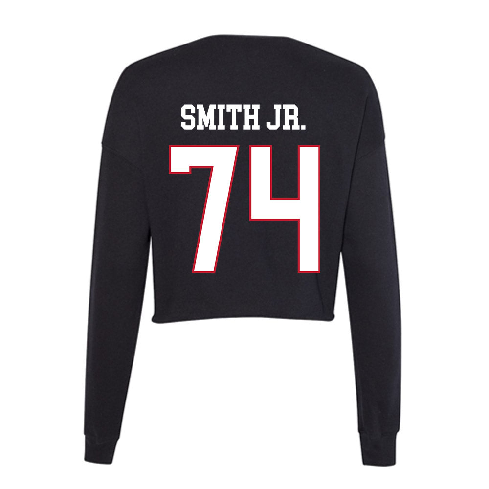 Miami of Ohio - NCAA Football : Greg Smith Jr. - Women's Cropped Crew Fleece-1