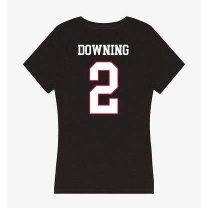 Miami of Ohio - NCAA Football : Dylan Downing - Women's V-Neck T-Shirt-1
