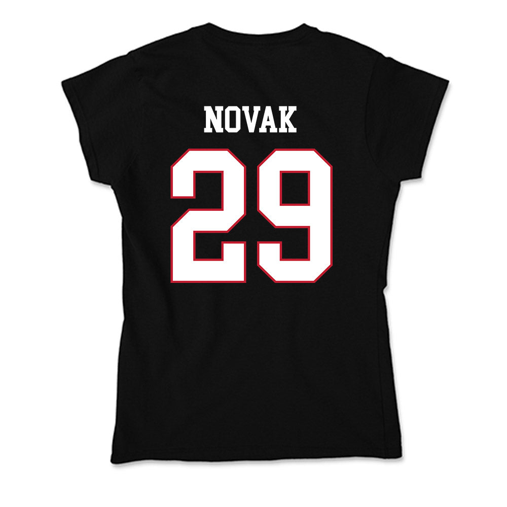 Miami of Ohio - NCAA Baseball : David Novak - Soft Style Women’s T-Shirt-1