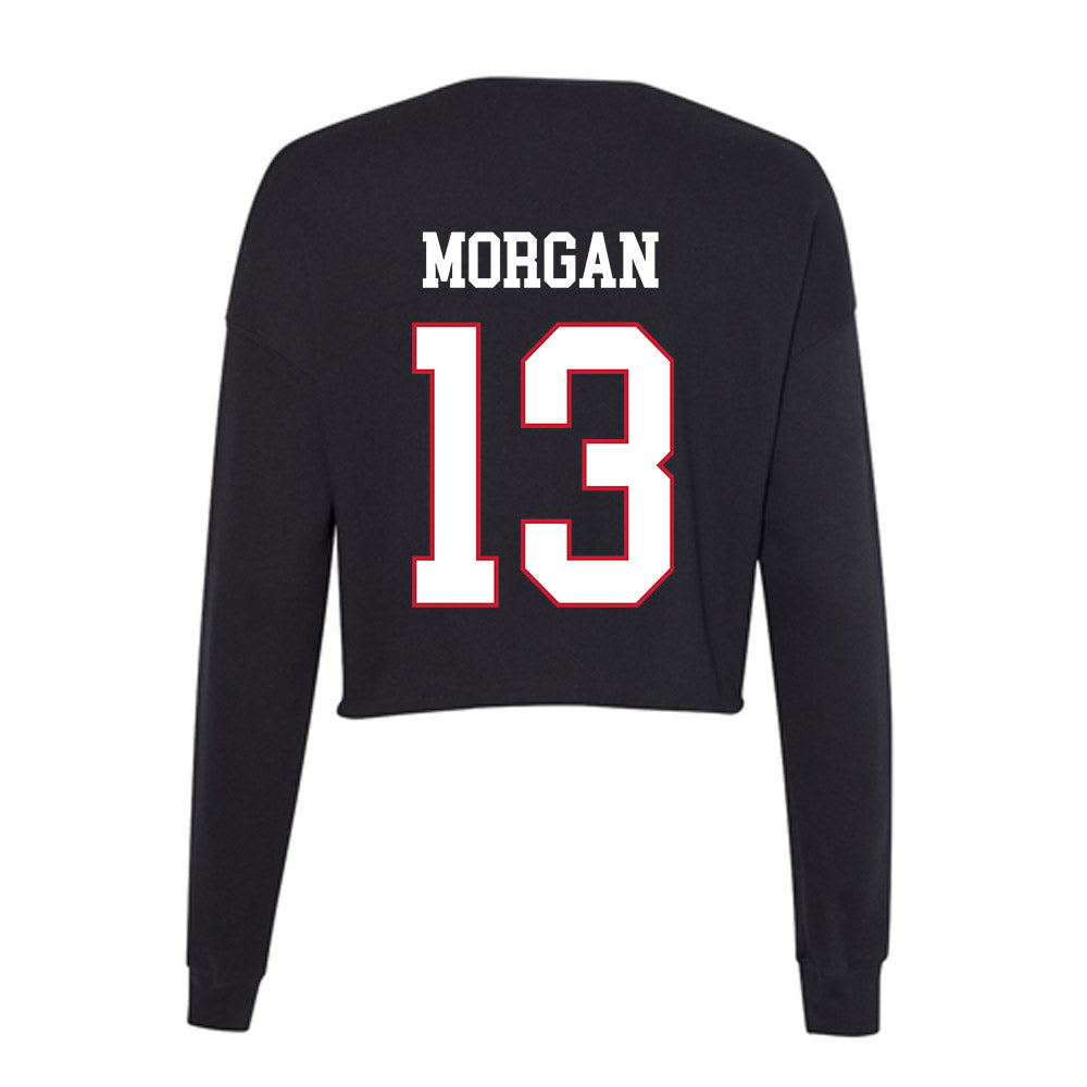 Miami of Ohio - NCAA Women's Volleyball : Emily Morgan - Women's Cropped Crew Fleece-1