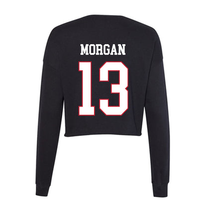 Miami of Ohio - NCAA Women's Volleyball : Emily Morgan - Women's Cropped Crew Fleece-1