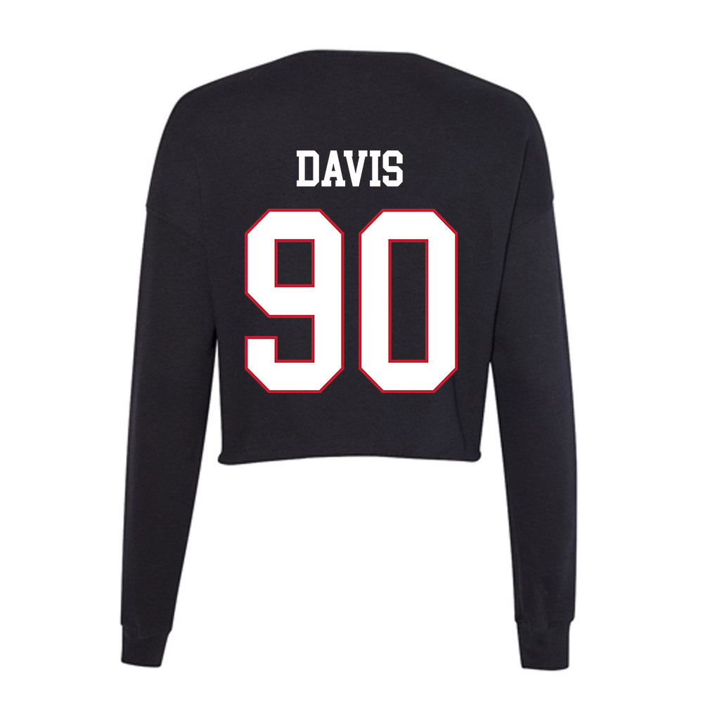 Miami of Ohio - NCAA Football : Donovan Davis - Women's Cropped Crew Fleece-1