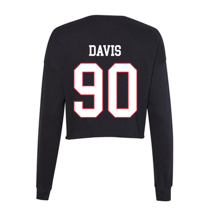 Miami of Ohio - NCAA Football : Donovan Davis - Women's Cropped Crew Fleece-1