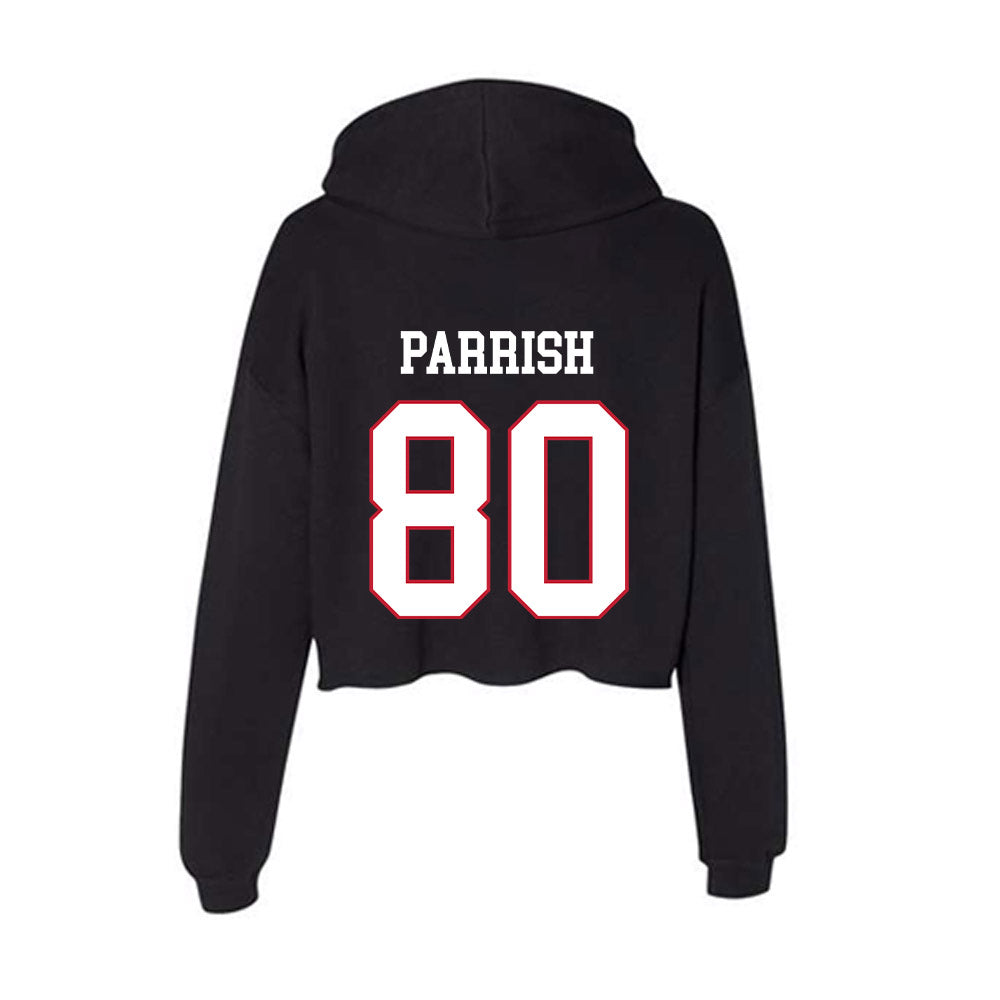 Miami of Ohio - NCAA Football : Michael Parrish - Women's Crop Fleece Hoodie-1