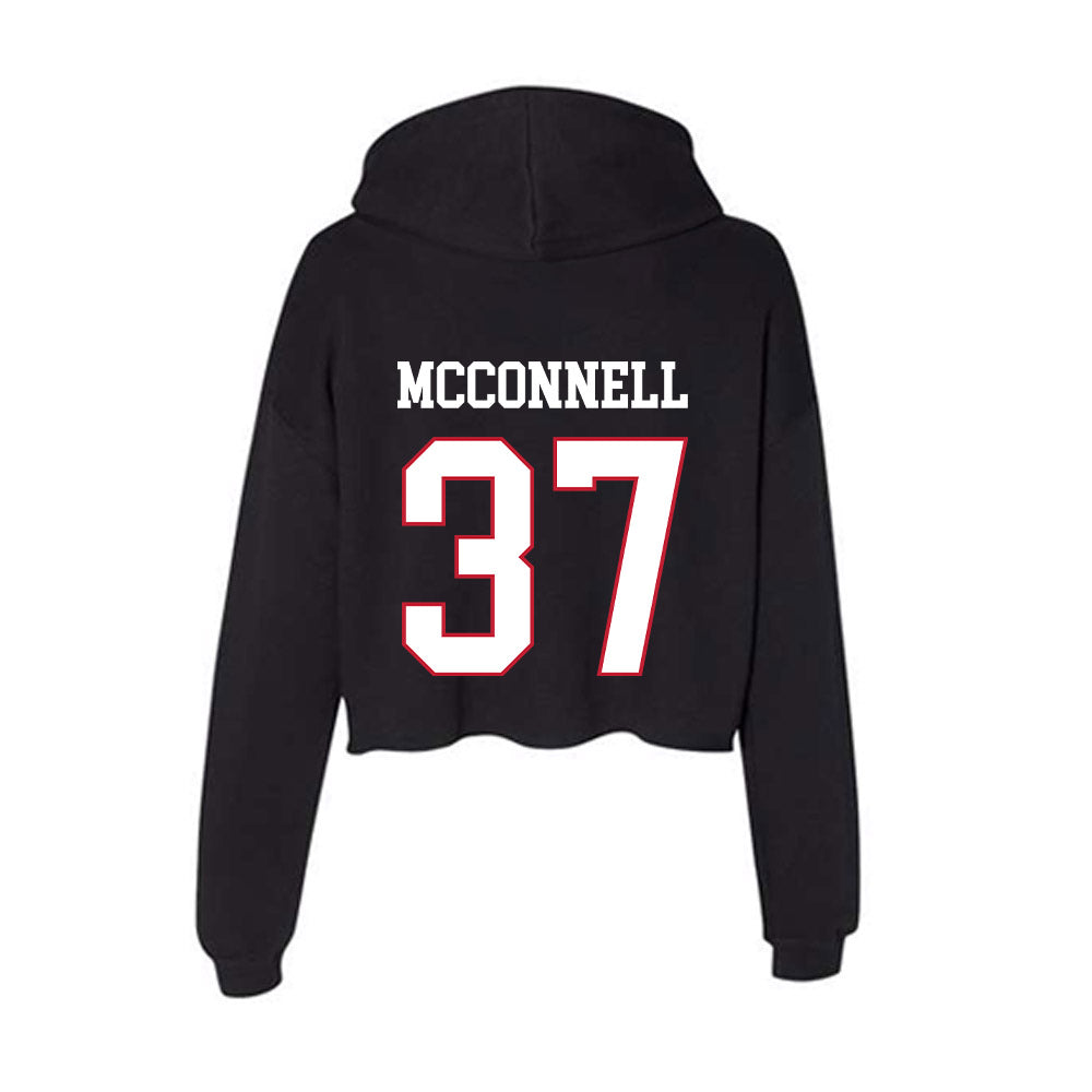 Miami of Ohio - NCAA Football : Vito McConnell - Women's Crop Fleece Hoodie-1