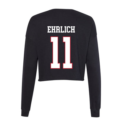 Miami of Ohio - NCAA Football : Noah Ehrlich - Women's Cropped Crew Fleece-1