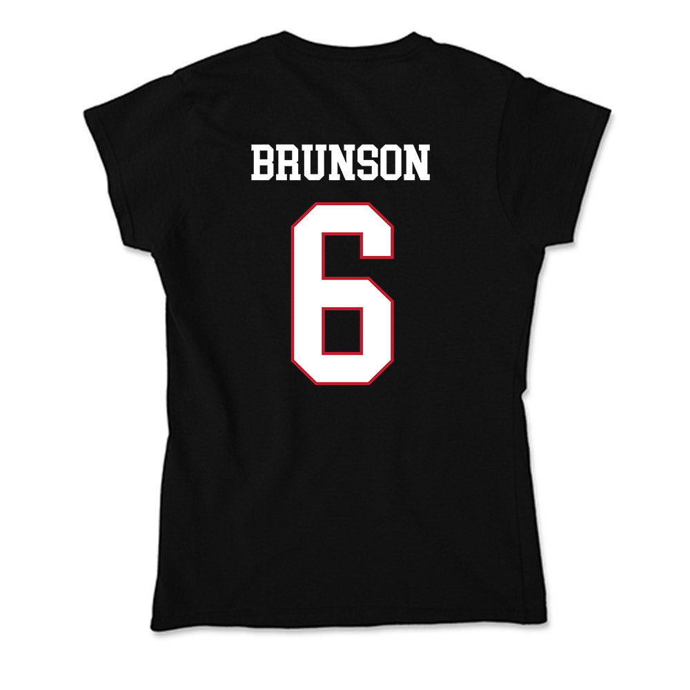 Miami of Ohio - NCAA Football : Jordan Brunson - Soft Style Women’s T-Shirt-1
