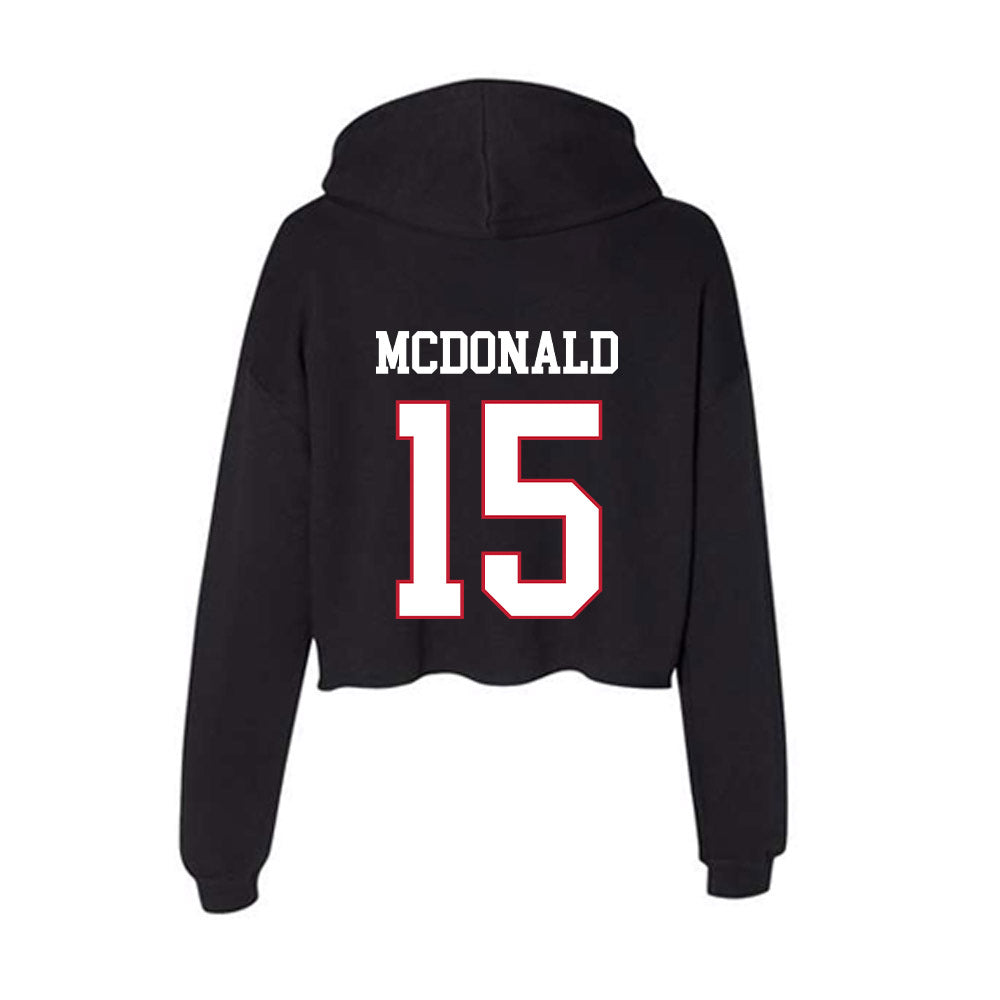 Miami of Ohio - NCAA Football : Cade McDonald - Women's Crop Fleece Hoodie-1